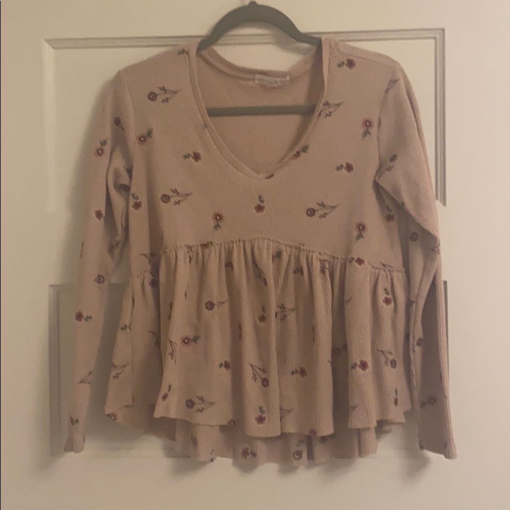 Pink floral top